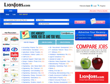 Tablet Screenshot of lionjobs.com